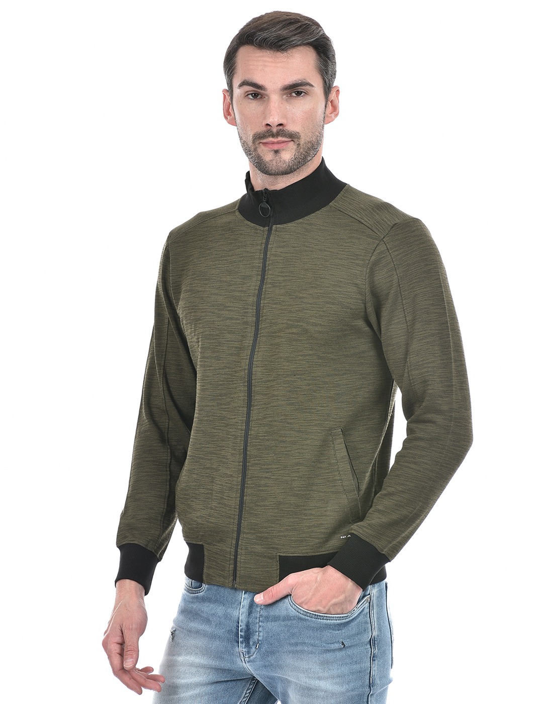 Numero Uno Men Solid Green Jacket